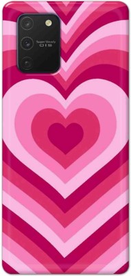 NDCOM Back Cover for Samsung Galaxy Note 10 Lite Pink Love Hearts Printed Hard Case(Multicolor, Hard Case, Pack of: 1)