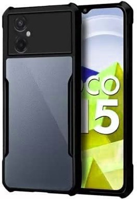 LILLIPUT Back Cover for Poco M4 5G(Black, Pack of: 1)