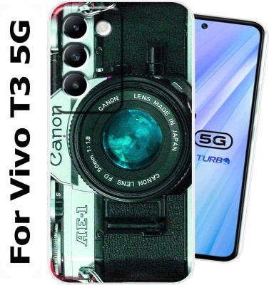 SmartGoldista Back Cover for Vivo T3 5G(Multicolor, Grip Case, Silicon, Pack of: 1)