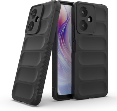 MOBIRUSH Back Cover for Mi Redmi 13C 5G / Poco M6 5G(Black, Grip Case, Pack of: 1)