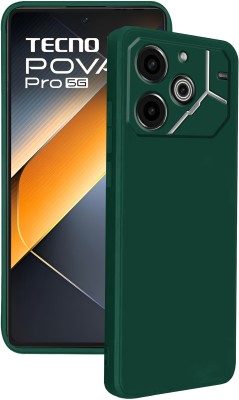Knotyy Back Cover for Tecno Pova 6 Pro 5G(Green, Flexible, Silicon, Pack of: 1)