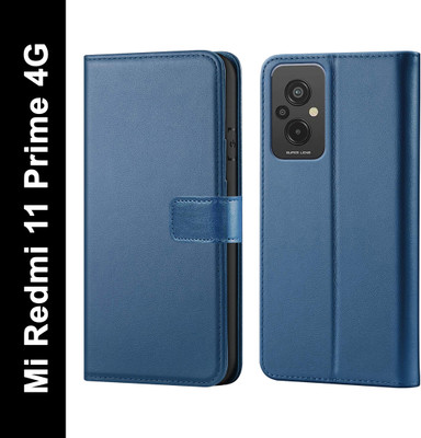 Forego Flip Cover for Mi Redmi 11 Prime 4G(Blue, Cases with Holder, Pack of: 1)