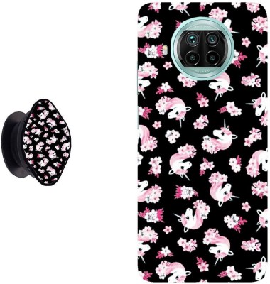 Hello Case Back Cover for Mi 10i(Pink, Black, Cases with Holder, Pack of: 2)