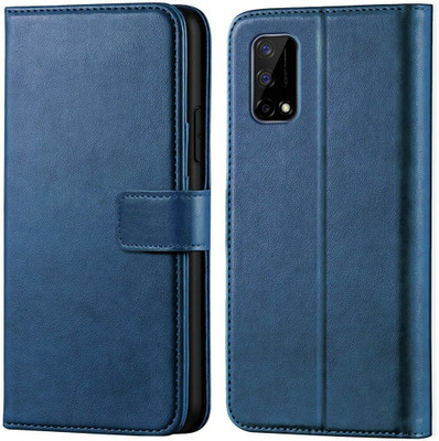 TINGTONG Flip Cover for Realme Narzo 30 Pro(Blue, Dual Protection, Pack of: 1)
