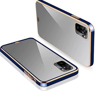 Yebhi Online Back Cover for Xiaomi Redmi Mi Redmi 10 Redmi 10 Power |Electroplated Silicon Golden Case(Blue, Grip Case, Pack of: 1)