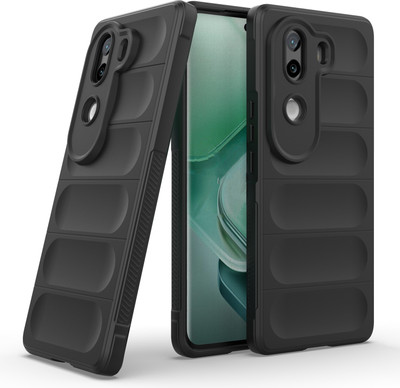 GLOBAL NOMAD Back Cover for Vivo V40e 5G(Black, 3D Case, Silicon, Pack of: 1)