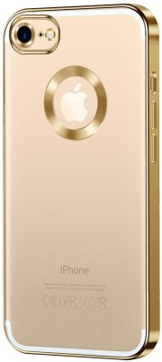 RUPELIK Back Cover for Camera Protective Soft Clear Crystal Ring Logo Cut Chrome Case Cover iPhone 6s/6 Gold(Gold, Flexible, Silicon, Pack of: 1)