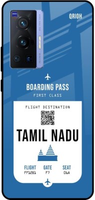 QRIOH Tamil Nadu City Glass Back Cover for Vivo X70 Pro(Blue, Grip Case, Pack of: 1)