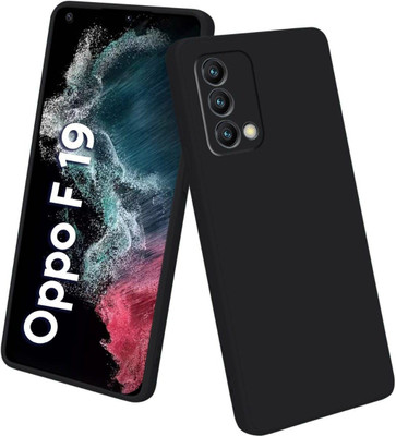 ZAMN Back Cover for OPPO F19S(Black, Silicon, Pack of: 1)