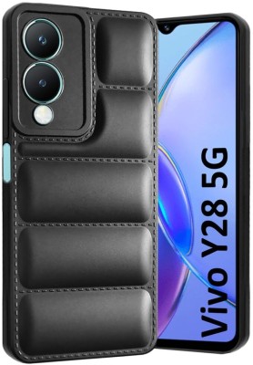 Wellchoice Back Cover for vivo Y28 5G, vivo Y17s(Black, Grip Case, Silicon, Pack of: 1)