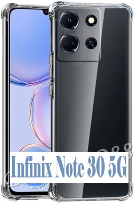 MOBIGENIX Back Cover for Infinix Note 30 5G(Transparent, Shock Proof, Silicon, Pack of: 1)