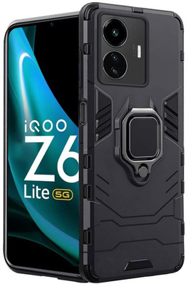 Micvir Back Cover for IQOO Z6 Lite 5G(Transparent, Black, Shock Proof, Pack of: 1)