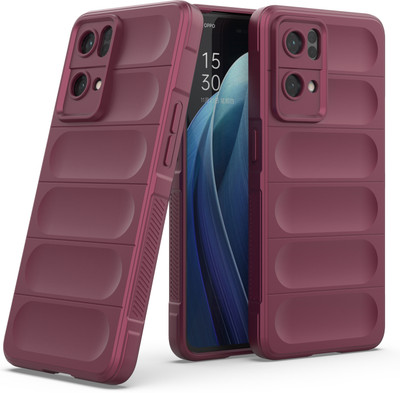 GLOBAL NOMAD Back Cover for OPPO Reno7 Pro 5G(Maroon, Grip Case, Silicon, Pack of: 1)
