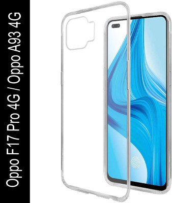 Casotec Back Cover for Oppo F17 Pro 4G, Oppo A93 4G Clear TPU Case(Transparent, Silicon, Pack of: 1)