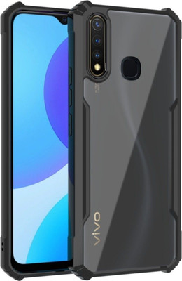hubcase Front & Back Case for Vivo Y19, Vivo U20(Black, Shock Proof, Silicon, Pack of: 1)