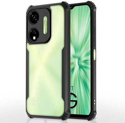 kglbest Back Cover for itel P55 5G(Black, Camera Bump Protector, Silicon, Pack of: 1)