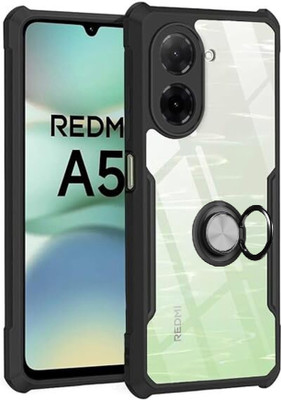 Aspir Back Cover for Redmi A5 5G(Black, Grip Case, Pack of: 1)