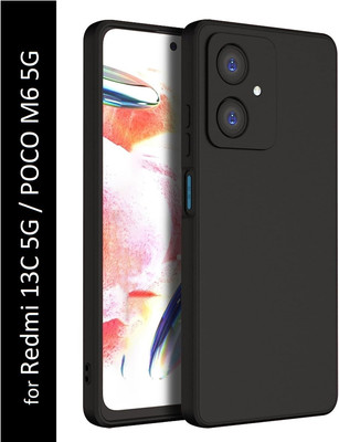 KWINE CASE Back Cover for Redmi 13C 5G(Black, Grip Case, Silicon, Pack of: 1)