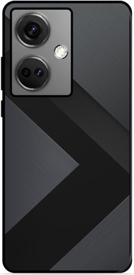 FAZAKA Back Cover for OnePlus Nord CE3 5G On Glossy Metal Phone Cover | GREY BLACK THEME(Multicolor, Dual Protection, Pack of: 1)