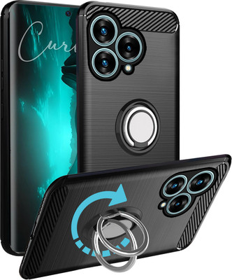 Unistuff Back Cover for Lava Blaze Curve 5G(Black, Ring Case, Pack of: 1)