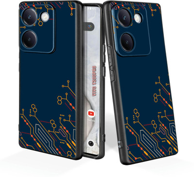 printwhiz Back Cover for Vivo Y200 Pro 5G, Vivo Y300Plus(Black)