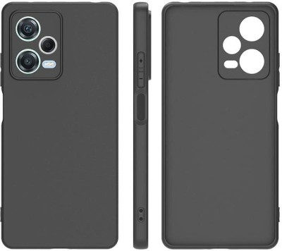 CaseWEB Back Cover for Redmi Note 12 5G(Black, Matte Finish, Silicon, Pack of: 1)