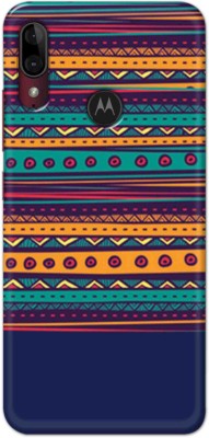 NDCOM Back Cover for Motorola Moto E6s Geometric Pattern Print Printed(Multicolor, Hard Case, Pack of: 1)