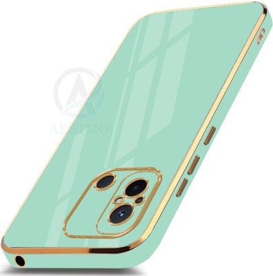 AESTMO Back Cover for Redmi 12C(Green, Gold, Dual Protection, Pack of: 1)