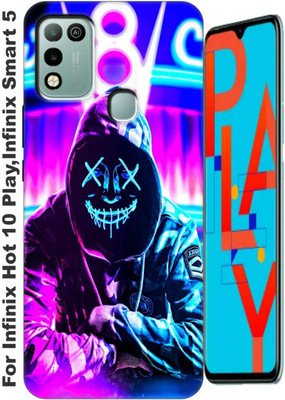 TrenoSio Back Cover for Infinix Hot 10 Play/ Infinix Smart 5 2652(Red, Anti-radiation, Silicon, Pack of: 1)