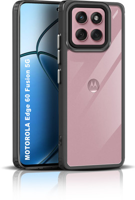 Flipkart SmartBuy Back Cover for MOTOROLA Edge 60 Fusion 5G, MOTOROLA Edge 60 Fusion 5G(Black, Camera Bump Protector, Pack of: 1)