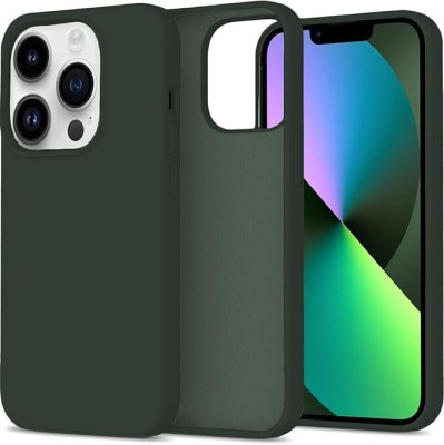 Greno Deals Back Cover for Apple Iphone 13 Pro Max(Green, Grip Case, Silicon, Pack of: 1)