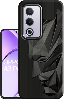 CASEKOO Back Cover for Oppo A3 Pro 5G(Black, Shock Proof, Silicon, Pack of: 1)