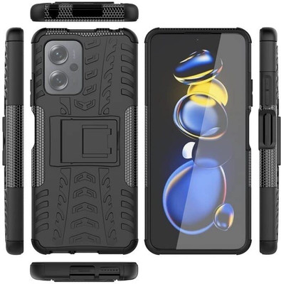 SmartPoint Bumper Case for Xiaomi Redmi Note 12 Pro+ 5G(Black, Shock Proof, Pack of: 1)