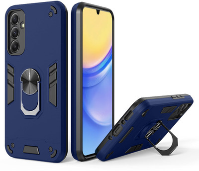 Casotec Back Cover for Samsung Galaxy A15 4G, Samsung Galaxy A15 5G(Blue, Ring Case, Pack of: 1)