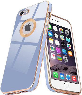 mobies Back Cover for Apple iPhone 6||Apple iPhone 6S(Blue, Gold, Camera Bump Protector, Silicon)