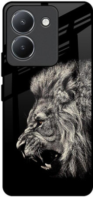 QRIOH Glass Back Cover for Vivo Y36(Multicolor, Grip Case, Pack of: 1)