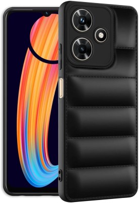 BOZTI Back Cover for Infinix Hot 30i(Black, Puffer, Silicon, Pack of: 1)