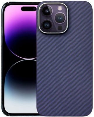 star craftune Back Cover for iPhone 15Pro Max 3D Skin Texture Keivlar Fiber Protective Carbon Fiber Pattern Ultra Slim(Blue, Hard Case, Pack of: 1)