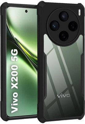 Mezmo Back Cover for Vivo X200 5G(Black, Shock Proof, Pack of: 1)