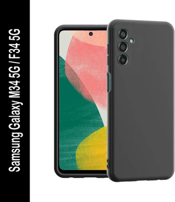 Casotec Back Cover for Samsung Galaxy M34 5G|F34 5G(Black, Silicon, Pack of: 1)