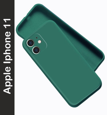 Artistque Back Cover for Apple iPhone 11(Green, Matte Finish, Silicon, Pack of: 1)