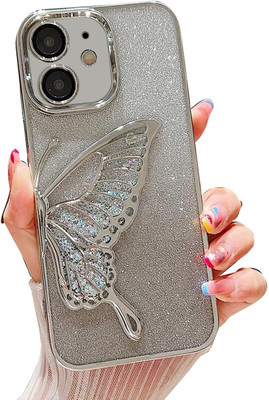 HSRPRO Back Cover for Apple iPhone 12(Silver, Electroplated, Pack of: 1)