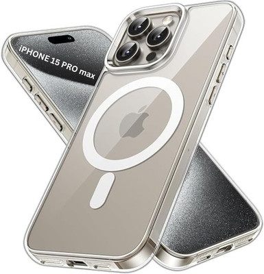Flipkart SmartBuy Back Cover for Apple iPhone 15 Pro Max(Transparent, Magsafe, Pack of: 1)
