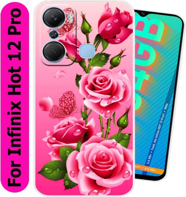 CaseZill Back Cover for Infinix Hot 12 Pro(Transparent, Flexible, Silicon, Pack of: 1)
