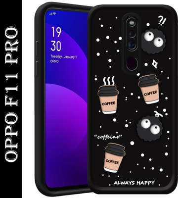 SMARTPOCKET Back Cover for Oppo F11 Pro(Black, 3D Case, Pack of: 1)