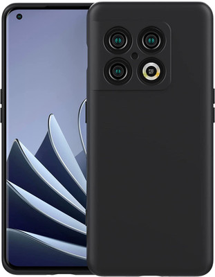 KrKis Back Cover for OnePlus 10 Pro 5G, OnePlus 10 Pro(Black, Camera Bump Protector, Silicon, Pack of: 1)