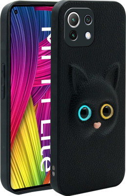 SMARTPOCKET Back Cover for Xiaomi Mi 11 Lite(Black, 3D Case, Pack of: 1)