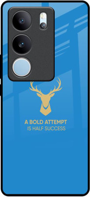 QRIOH Glass Back Cover for Vivo V29 Pro 5G(Multicolor, Pack of: 1)