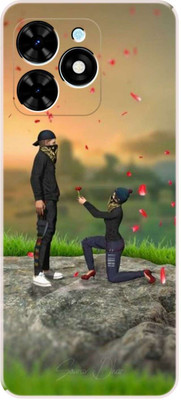 icusto Back Cover for Tecno Spark Go 2024 Cute Couple Back cover(Multicolor, Dual Protection, Silicon, Pack of: 1)