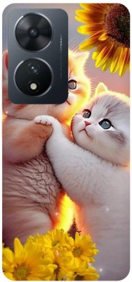 Bluvver Back Cover for Vivo T2 5G,V2240 Cute Cat Couple(Multicolor, Hard Case, Pack of: 1)